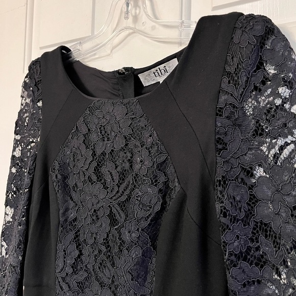 TIBI NYC Chantal Lace Dress 0 Black - Picture 4 of 14